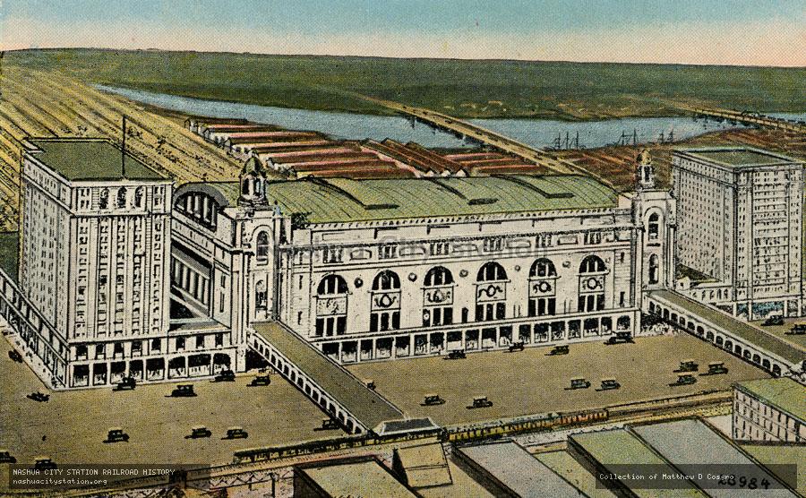 Postcard: New North Station, Boston, Massachusetts